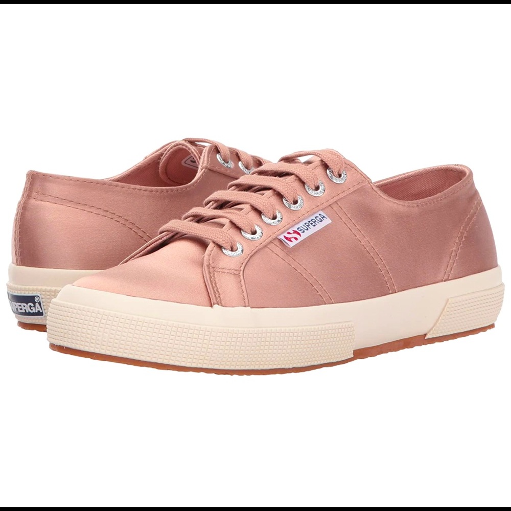 🆕 Superga Pink Satin Sneakers BNWOT 🆕